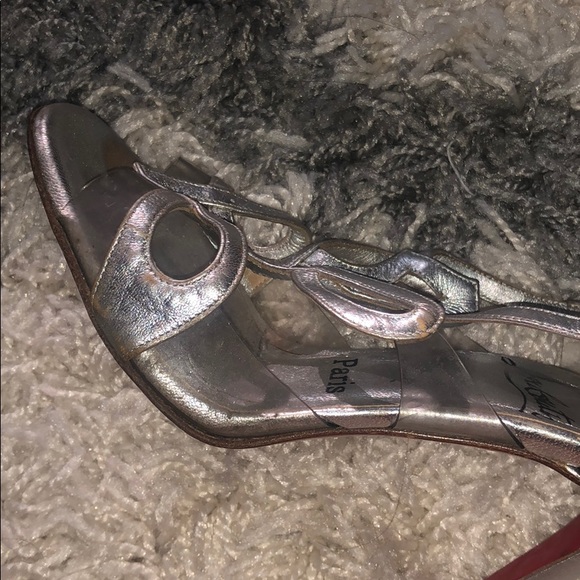 CHRISTIAN LOUBOUTIN Silver Heels - Picture 9 of 13